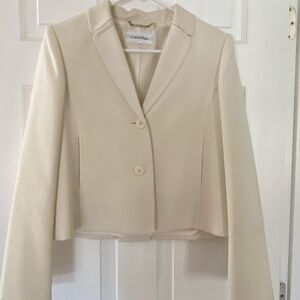 Gorgeous cream colored pant suit.   Brand is Calvin Klein.